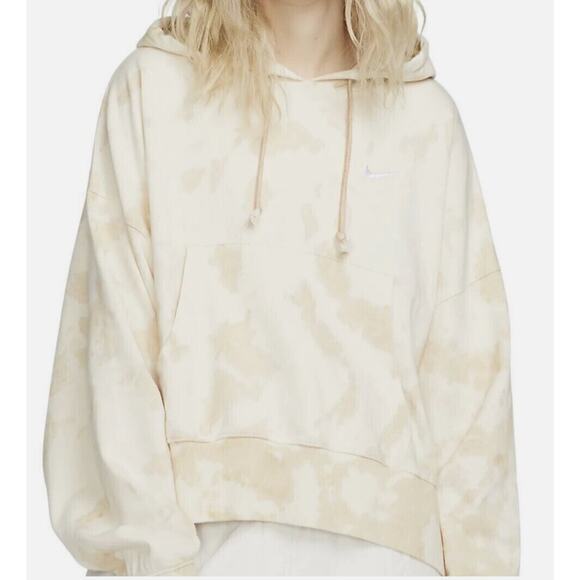 Nike Tops - Nike Sportswear Washed Jersey Hoodie Womens Large (G1)